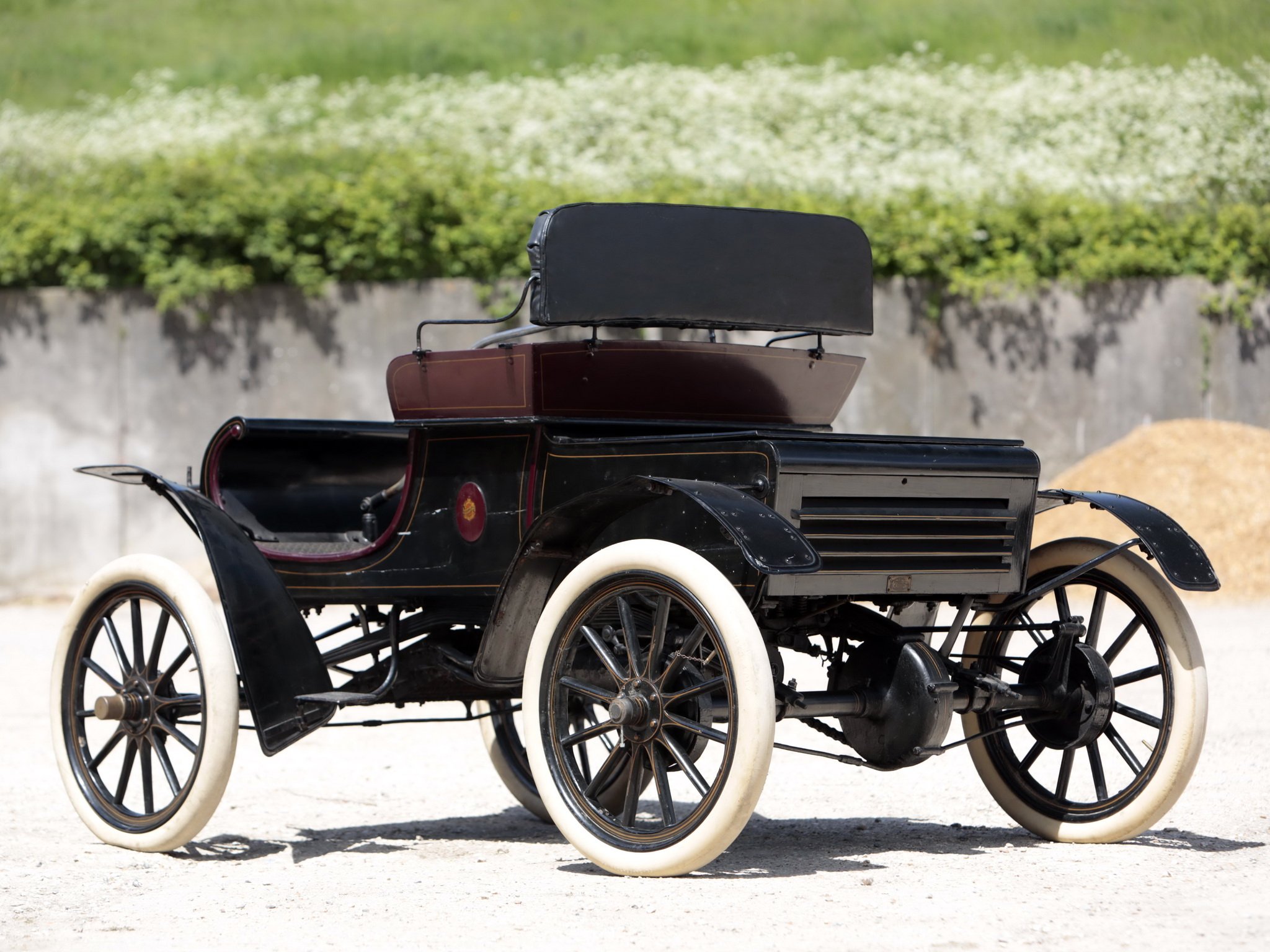 1904, Oldsmobile, Model 6c, Curved, Dash, Runabout, Retro Wallpaper