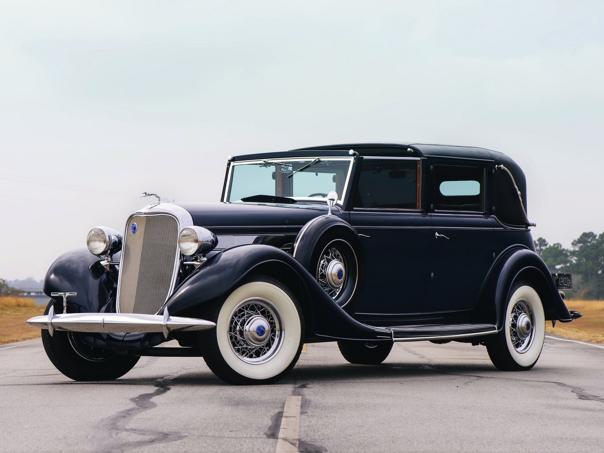 1935, Lincoln, Model k, Non collapsible, Cabriolet, Brunn,  301 304 b , Luxury, Retro Wallpaper