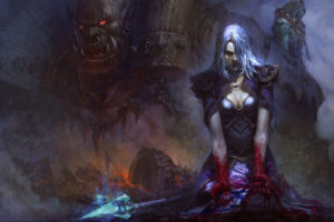 wow, World, Warcraft, World of warcraft, Warriors, Weapons, Dark, Monsters, Creatures, Demon, Dark
