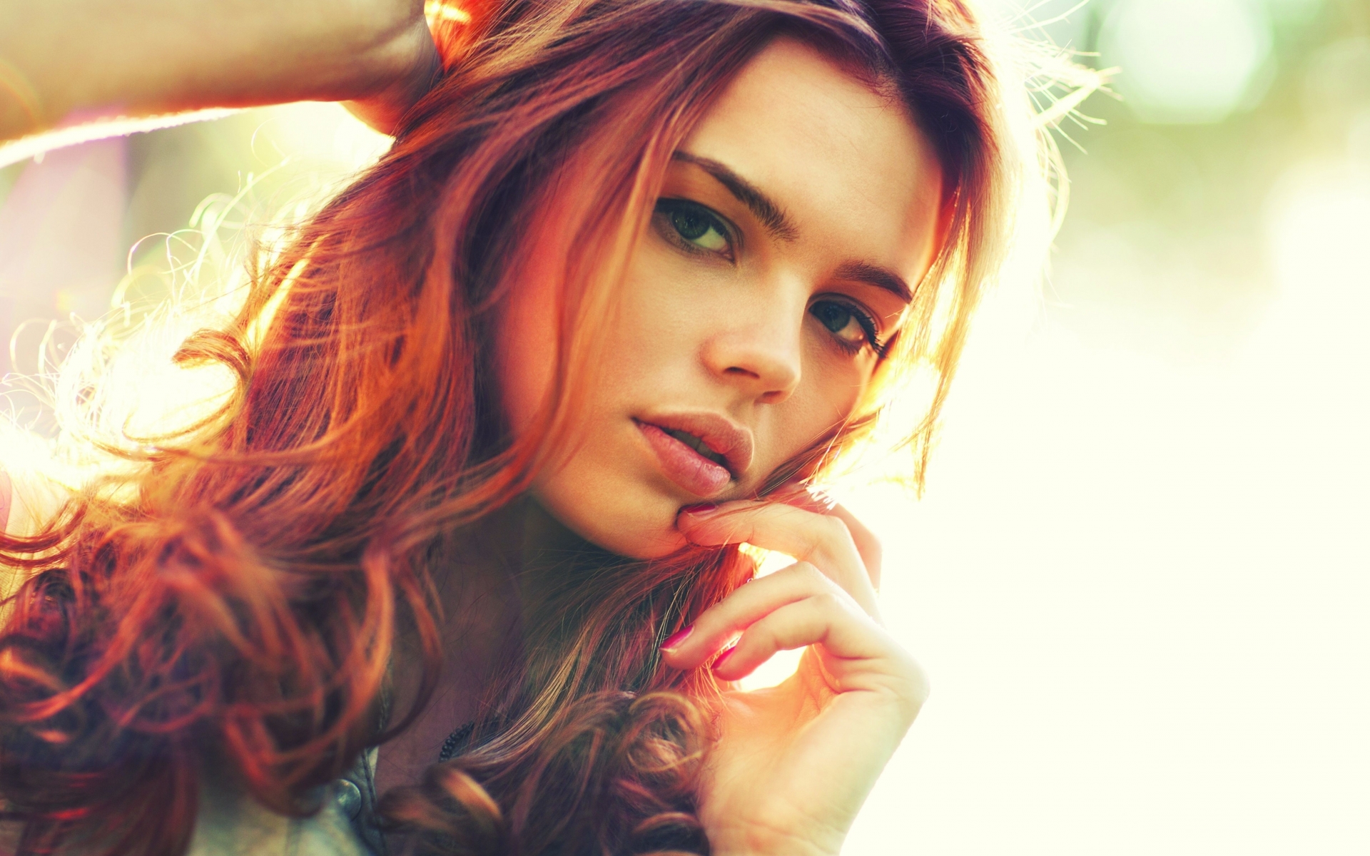 redhead, Hair, Face, Lips, Eyes, Women, Female, Girl, Model, Styl Wallpaper