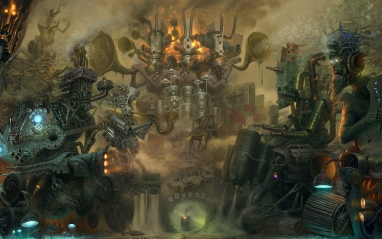 sci, Fi, Steam, Punk, Cyber, Artistic, Science, Mechanical, Detail, Psychedelic, Dark, Creepy, Spooky, Mech, Tech, Place, Fantasy, Monsters, Creatures, Robots, Cyborg, Cities, Cg, Digital, Painting, Vehicles, Car HD Wallpaper Desktop Background