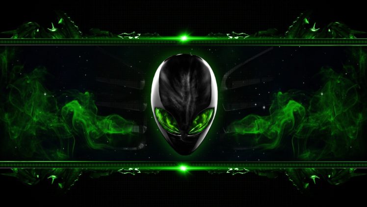 green, Alienware, Digital, Art, Alien HD Wallpaper Desktop Background