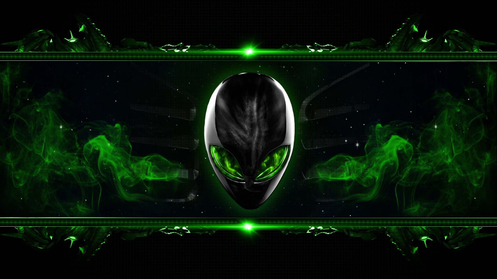 green, Alienware, Digital, Art, Alien Wallpaper