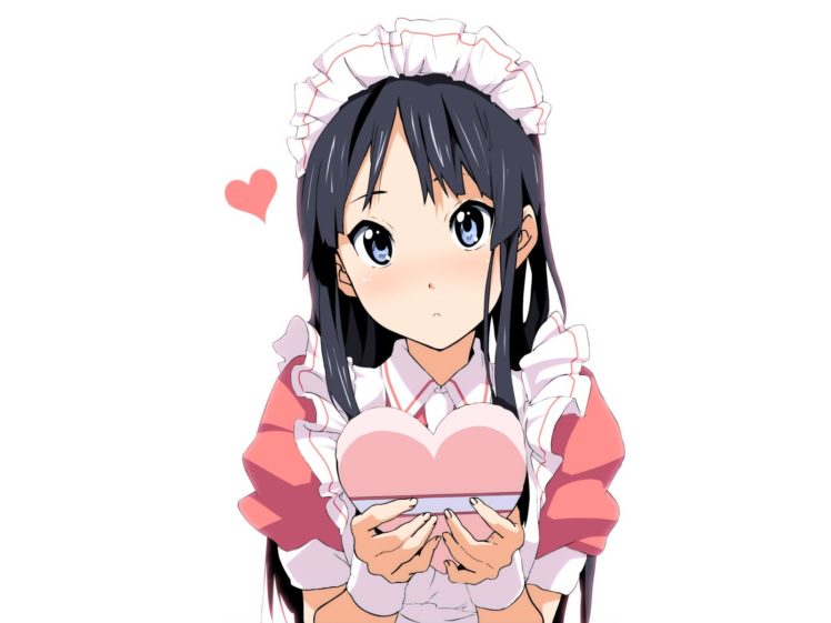 k on , Maids, Valentines, Day, Akiyama, Mio, Anime, Anime, Girls HD Wallpaper Desktop Background