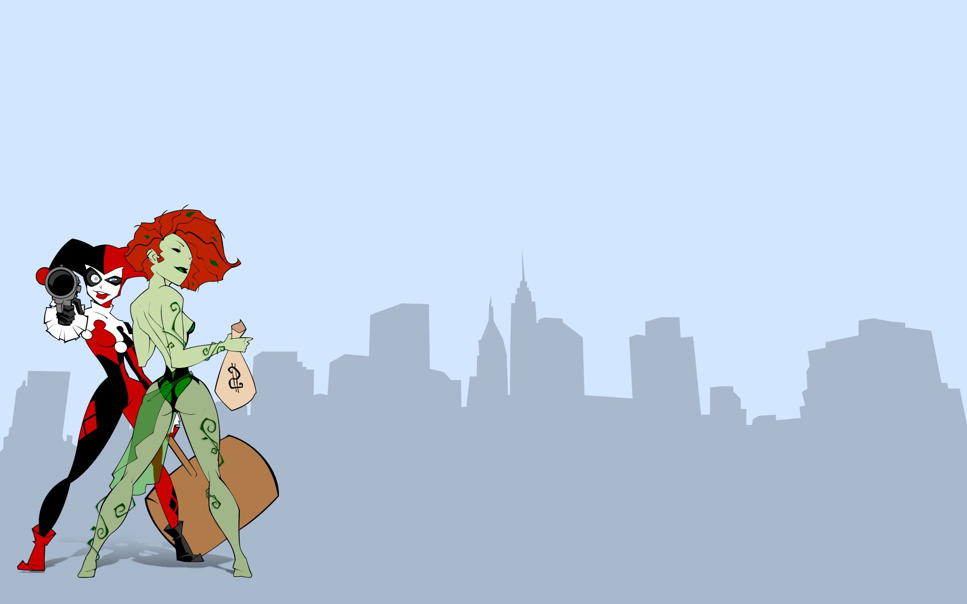 comics, Superheroes, Harley, Quinn, Poison, Ivy, Artwork, Comics, Girls Wallpaper