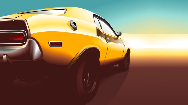 muscle, Car, Vector HD Wallpaper Desktop Background