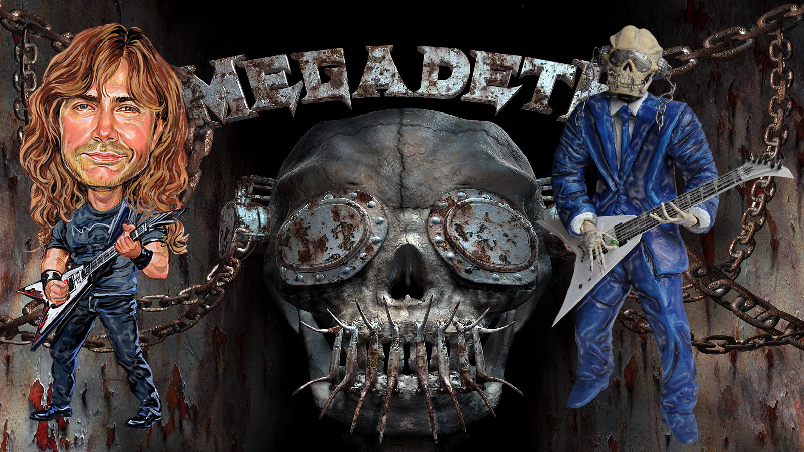 megadeth, Bands, Groups, Heavy, Metal, Thrash, Hard, Rock, Dave, Mustaine, Album, Covers, Vic, Rattlehead, Skulls Wallpaper