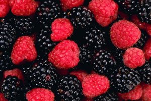 fruits, Raspberries, Blackberries