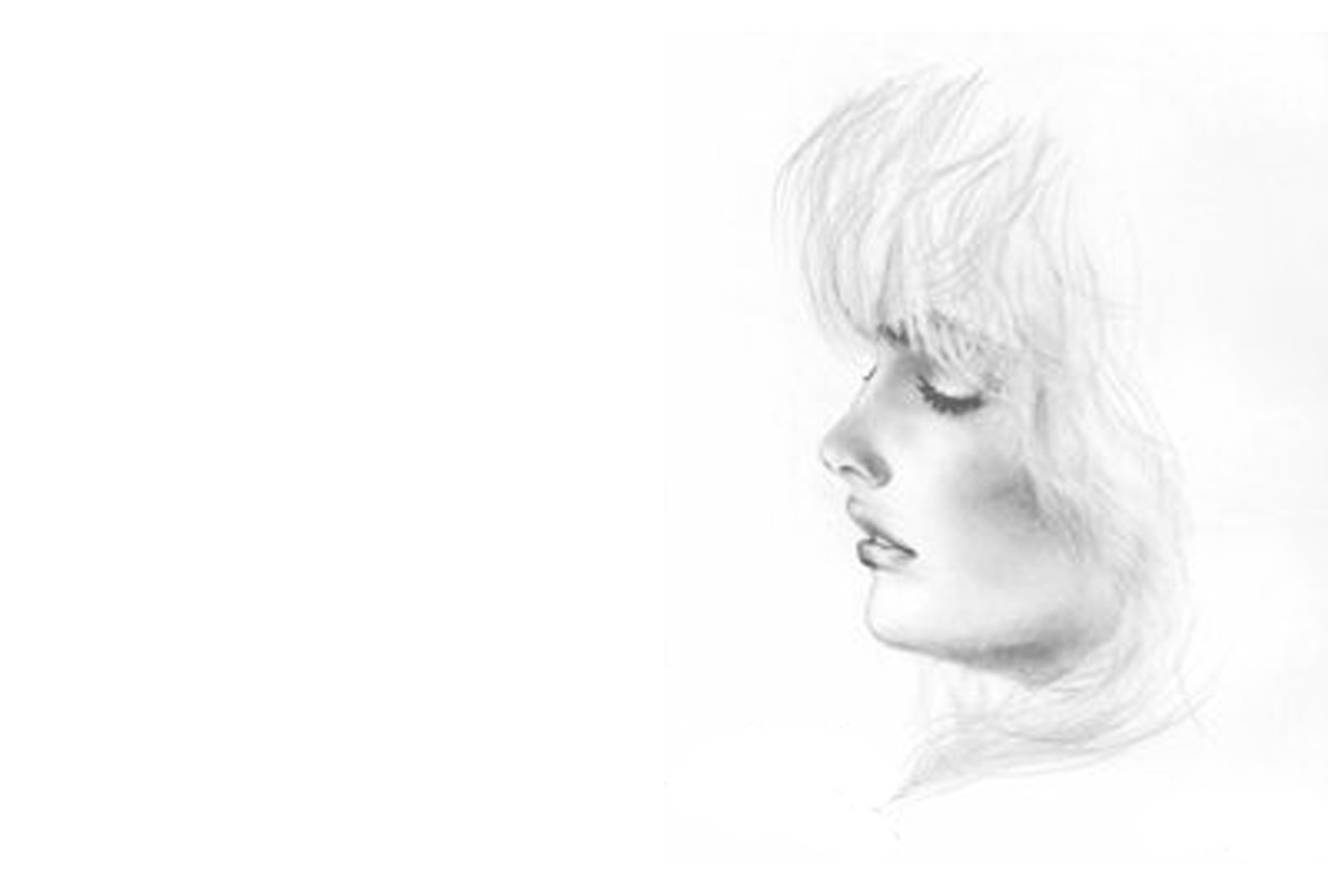 white, Sketches, Grayscale, Drawings, Faces, White, Background Wallpaper