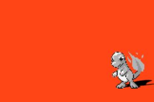 pokemon, Simple, Background, Charmander, Red, Background