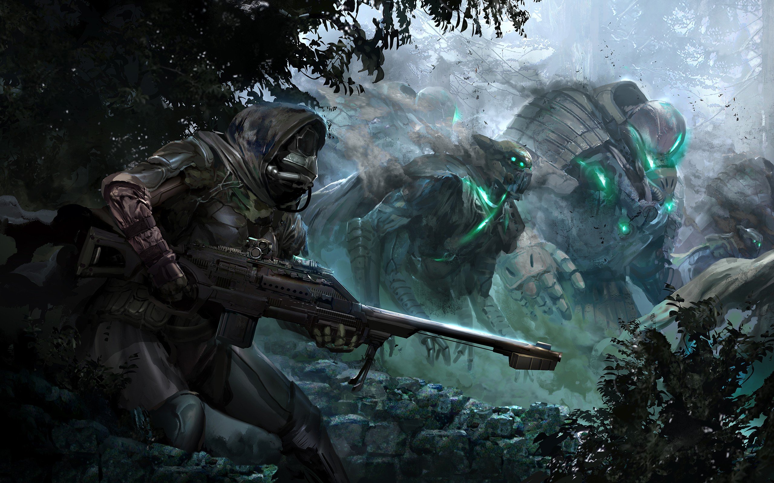 soldiers, Video, Games, Futuristic, Weapons, Artwork, Bungie, Destiny,  video, Game Wallpaper