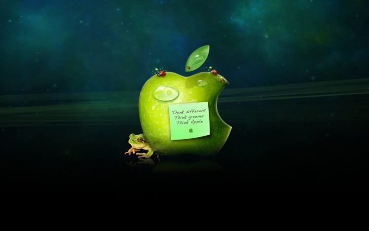 green, Apple, Inc, , Frogs, Apples HD Wallpaper Desktop Background