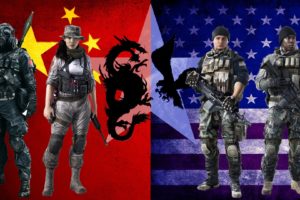 guns, Dragons, China, Flags, Usa, Gas, Masks, Battlefield