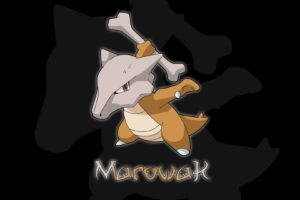 pokemon, Marowak, Black, Background