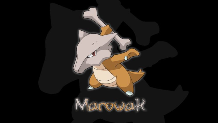 pokemon, Marowak, Black, Background HD Wallpaper Desktop Background