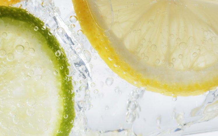 water, Fruits, Macro, Lemons HD Wallpaper Desktop Background
