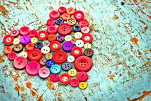 love, Romance, Heart, Artistic, Buttons, Color, Contrast, Emotion, Mood, Valentines, Abstract, Photography