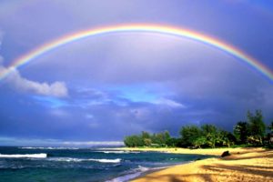 hawaii, Rainbows, Sea, Beaches