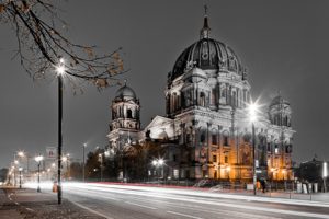 berlin, Germany, Timelapse, Architecture, Buildings, Roads, Traffic, Vehicles, Cars, Brake, Lights, Night, Lapse, Hdr, Lamp, Bright