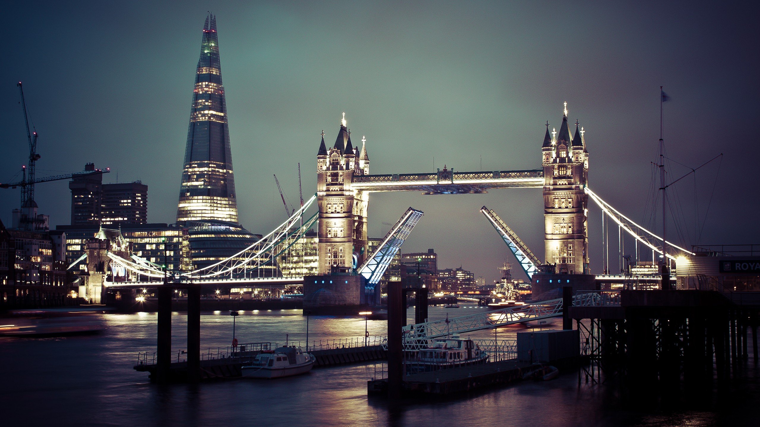 cityscapes, Night, Architecture, London, Bridges, Buildings Wallpaper