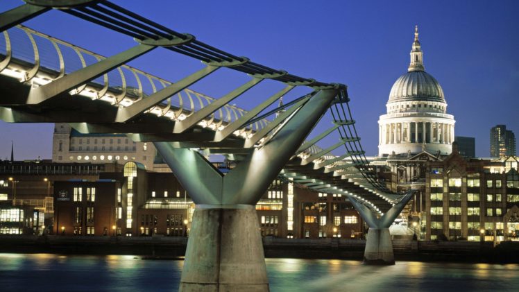 england, London, Bridges, Cathedrals, Saint, Paul HD Wallpaper Desktop Background