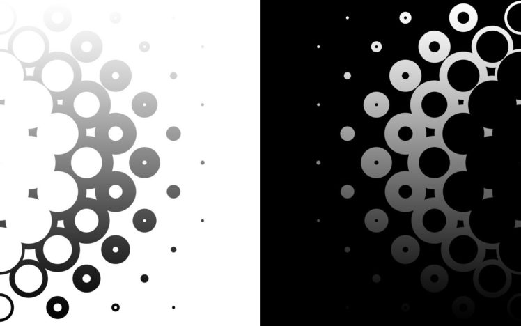 black, White, Circles, Monochrome, Modern HD Wallpaper Desktop Background