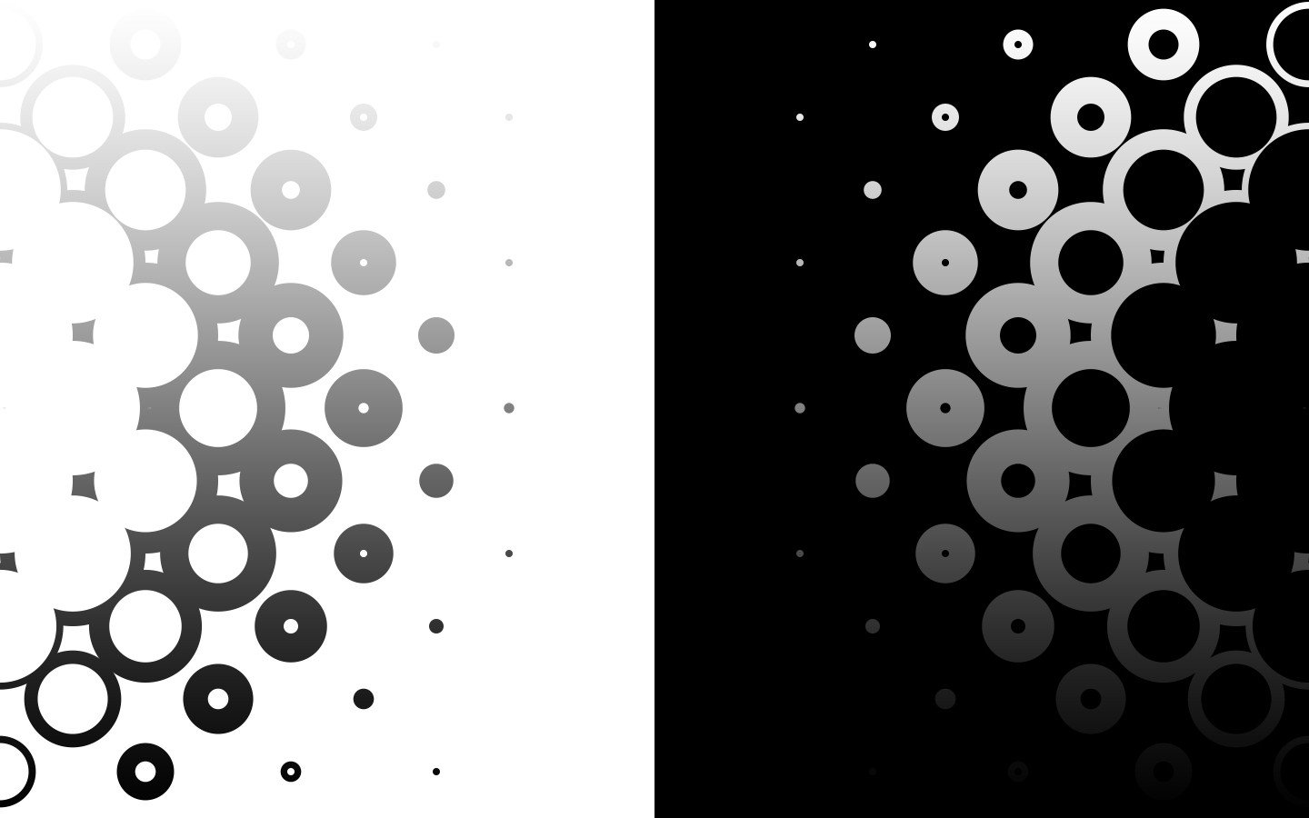 black, White, Circles, Monochrome, Modern Wallpaper