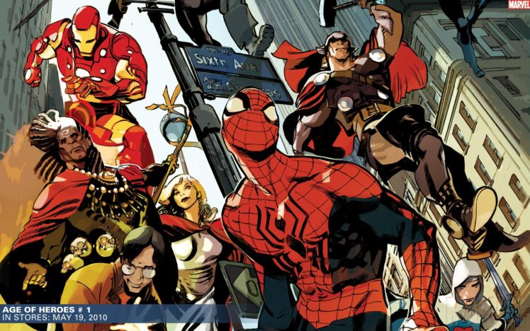 iron, Man, Thor, Spider man, Marvel, Comics HD Wallpaper Desktop Background