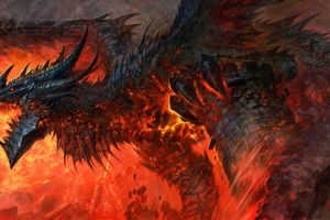 dragons, World, Of, Warcraft, Deathwing, Artwork, World, Of, Warcraft , Cataclysm