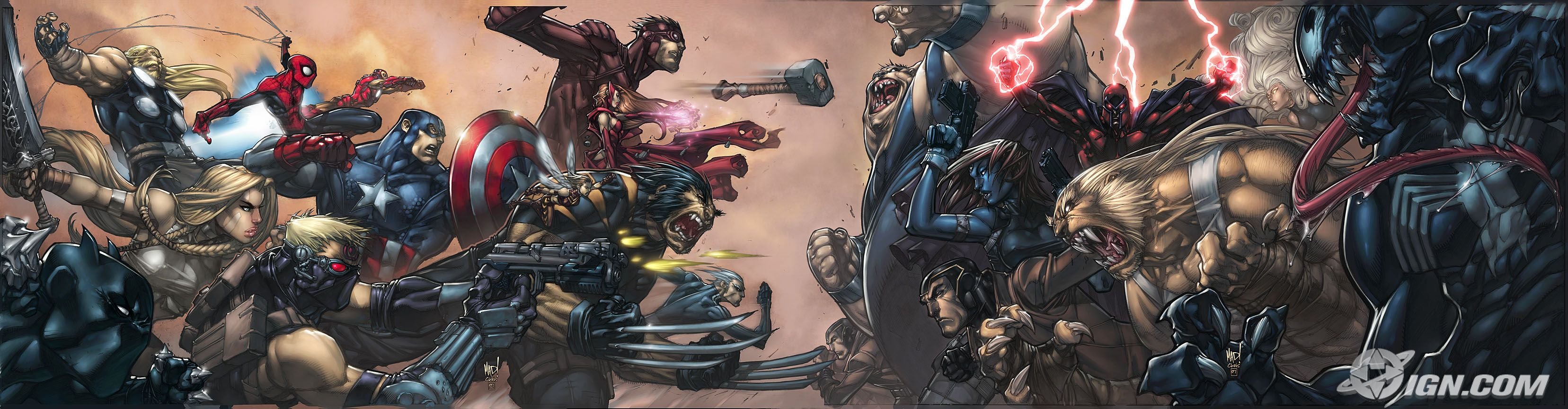 venom, Spider man, Captain, America, Wolverine, Superheroes, Magneto Wallpaper