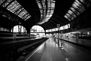 train, Stations, Monochrome