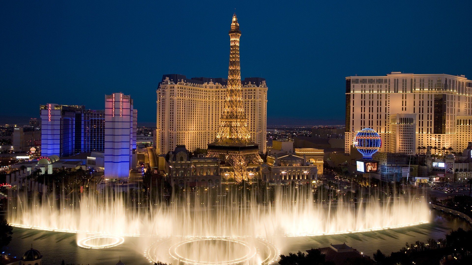 paris, Las, Vegas, Nevada, Bellagio, Fountain Wallpaper
