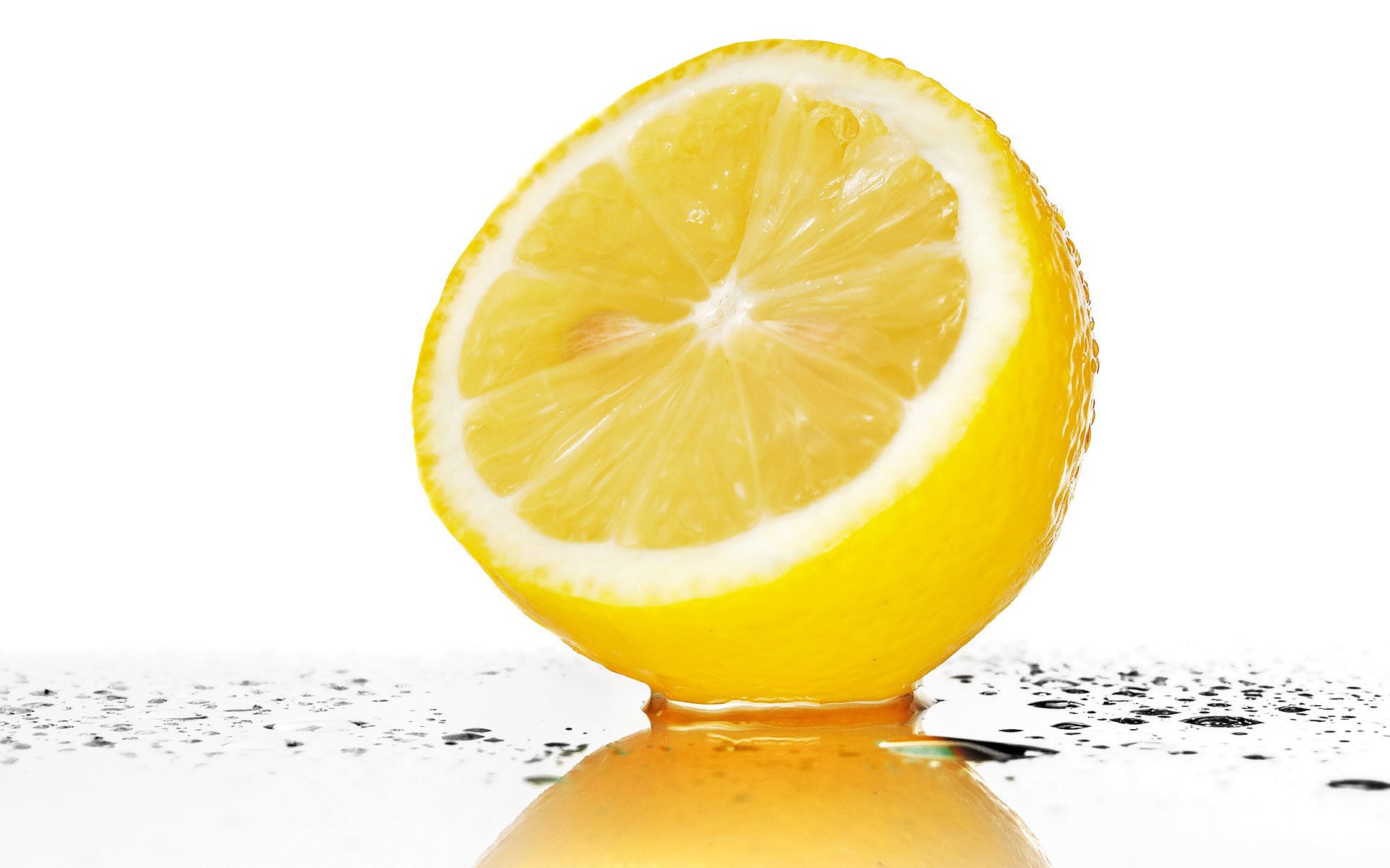 fruits, Lemons, White, Background Wallpaper