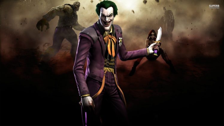 video, Games, The, Joker, Posters, Gods, Screens, Injustice HD Wallpaper Desktop Background