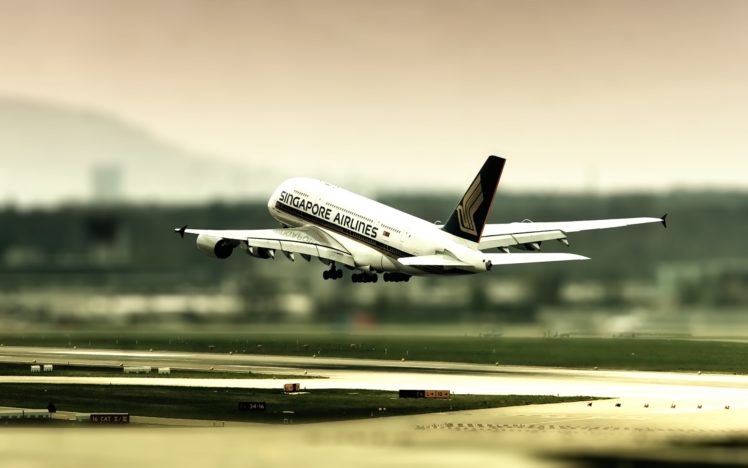 vehicles, Aircraft, Airplane, Tilt, Shift, Wings, Roads, Runway, Jet, Airliner HD Wallpaper Desktop Background
