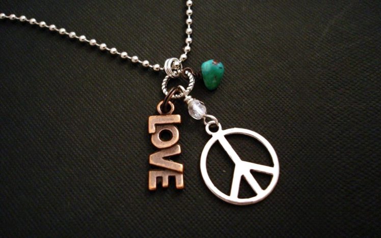 love, Peace, Hippie, Necklaces, Peace, Sign HD Wallpaper Desktop Background