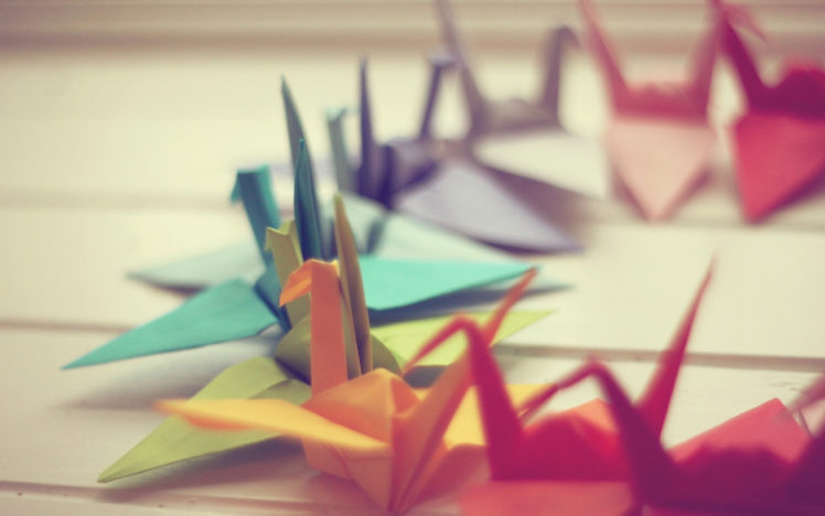 origami, Swans HD Wallpaper Desktop Background