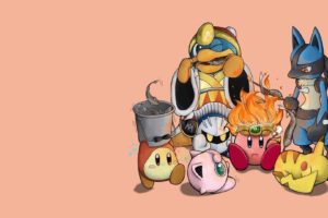 kirby, Pokemon, Video, Games, Pikachu, King, Dedede, Camping, Simple, Background, Lucario, Jigglypuff, Metaknight, Super, Smash, Brothers, Waddle, Dee