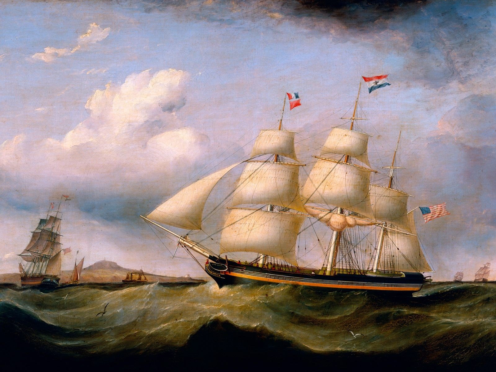 artwork, Sail, Ship Wallpaper
