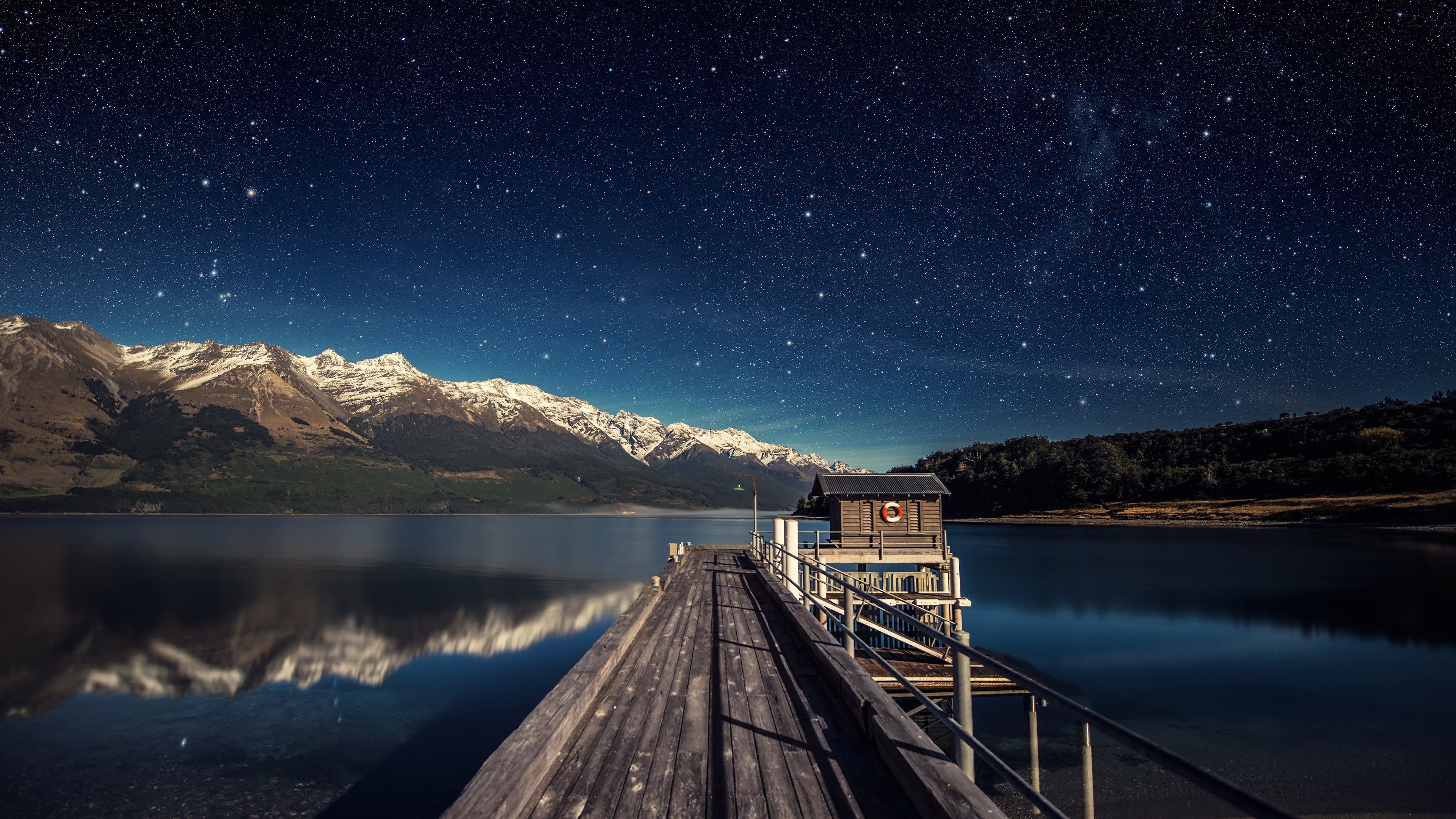 moonlit, Night Wallpaper
