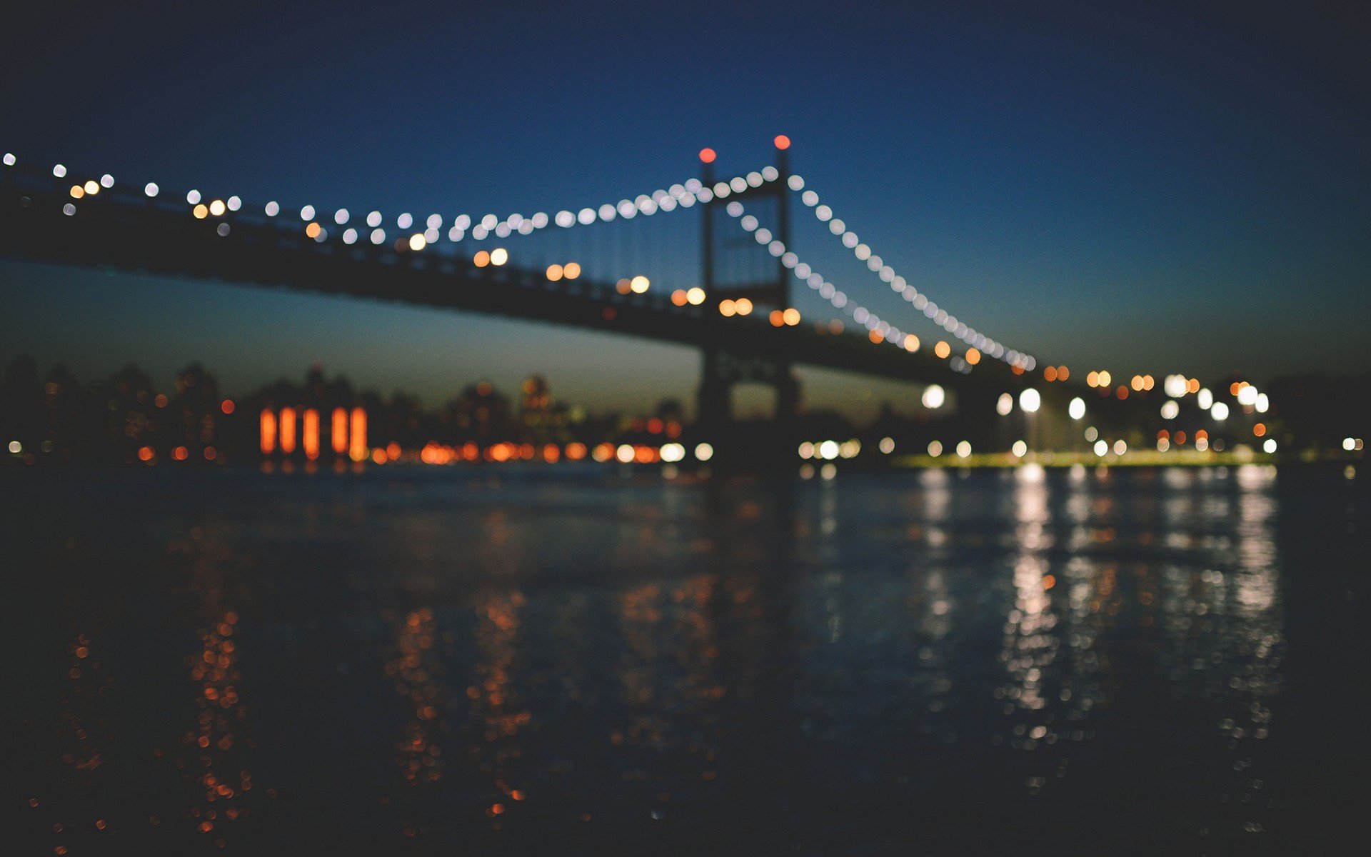 bridges, New, York, City, Manhattan, Bokeh, Out, Of, Focus Wallpaper