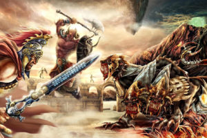 fantasy, Battle, War, Weapon, Sword, Axe, Hydra, Monster, Creature