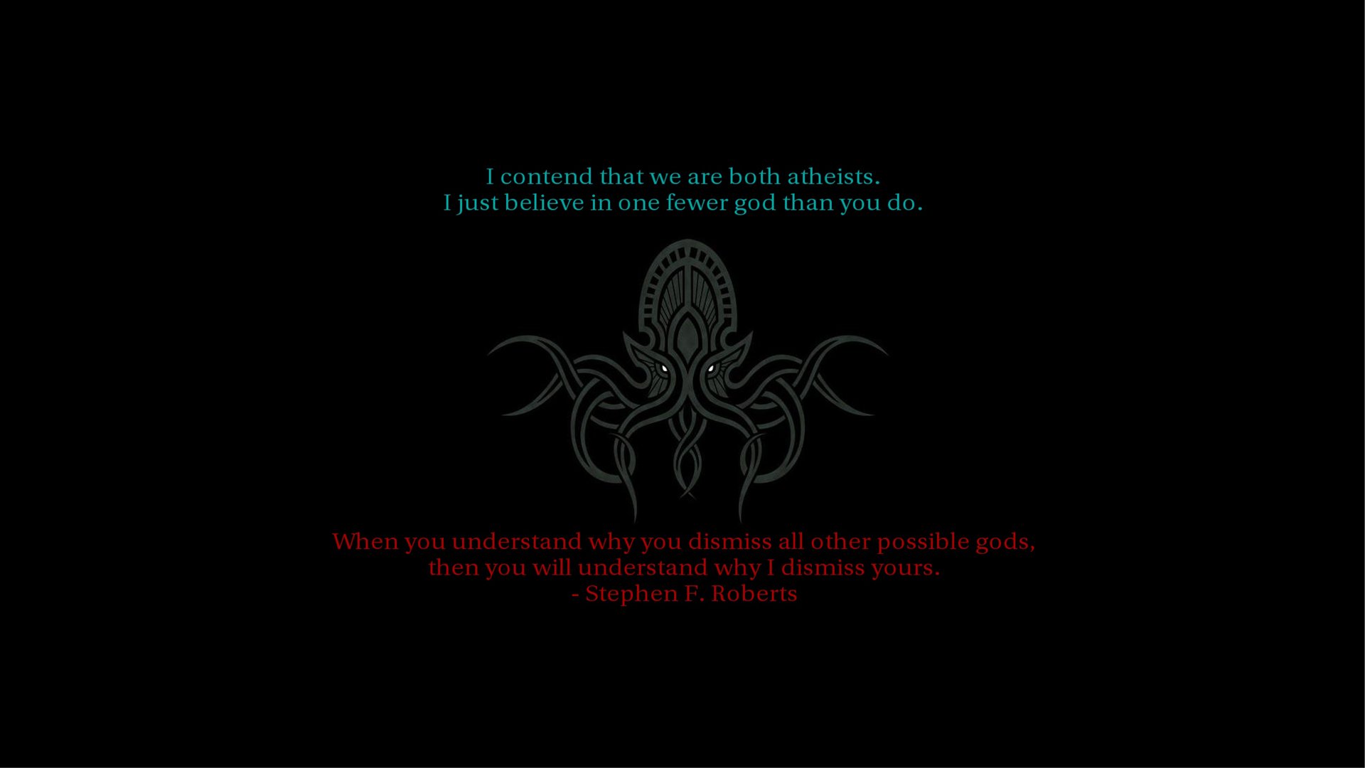 quotes, Cthulhu, Religion, Atheism Wallpaper