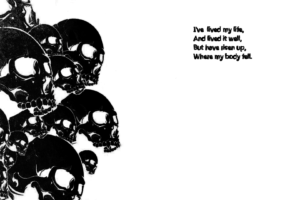 dark, Skull, Death, Life, Statement, Text, Quoate, Black, White, Contrast, Horror, Scary, Creepy, Spooky