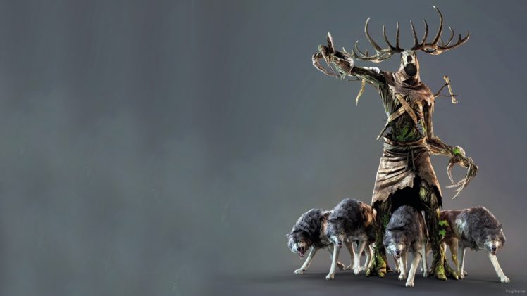 witcher, 3, Fantasy, Warrior, Monster, Dark, Creature, Wolf, Wolves HD Wallpaper Desktop Background