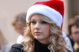 taylor, Swift, With, A, Christmas, Hat