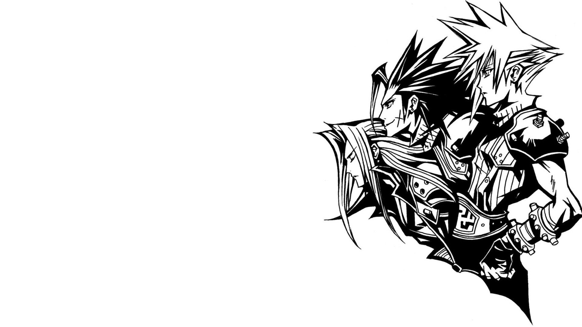 final, Fantasy, Final, Fantasy, Vii, Video, Games, Clouds, Sephiroth, Zack Wallpaper