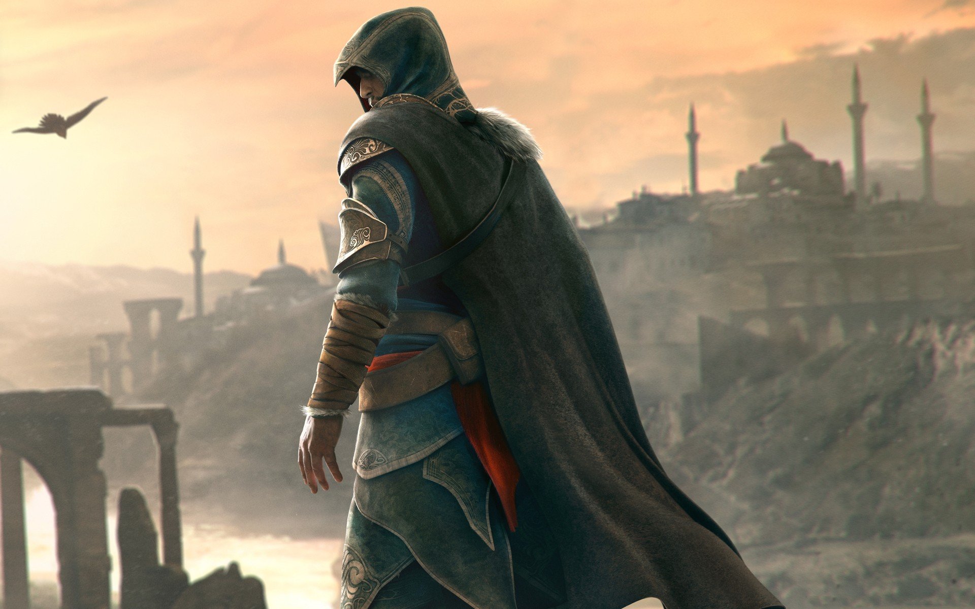 Video Games Assassins Birds Cloaks Ottoman Istanbul Bosphorus