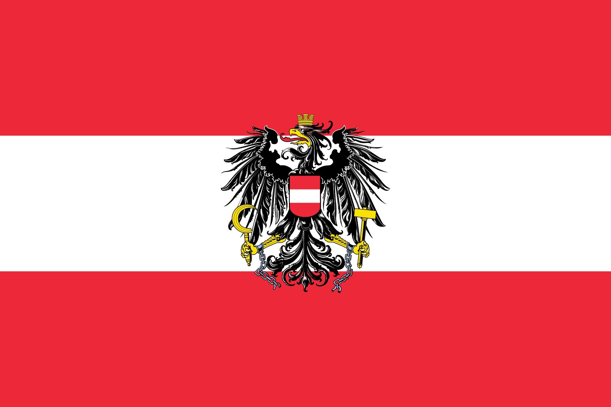 2000px flag, Of, Austria,  state , Svg Wallpaper