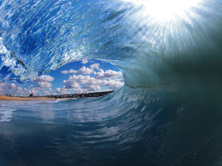 blue, Ocean, Waves, Tropical, Clark, Little, Beaches HD Wallpaper Desktop Background